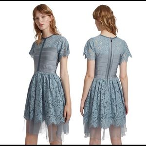 FRENCH CONNECTION Lace Dress Blue 12